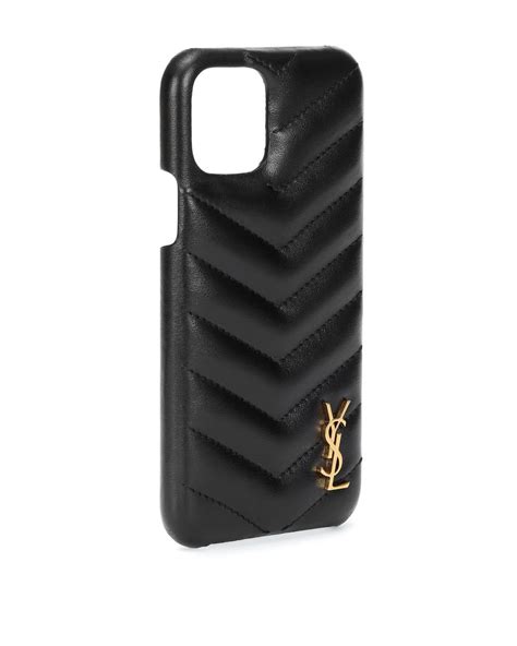 coque iphone 11 yves saint laurent|CASSANDRE PHONE CASE EN CUIR .